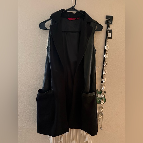 G.I.L.I. Jackets & Blazers - G.I.L.I. Black Sleeveless Vest